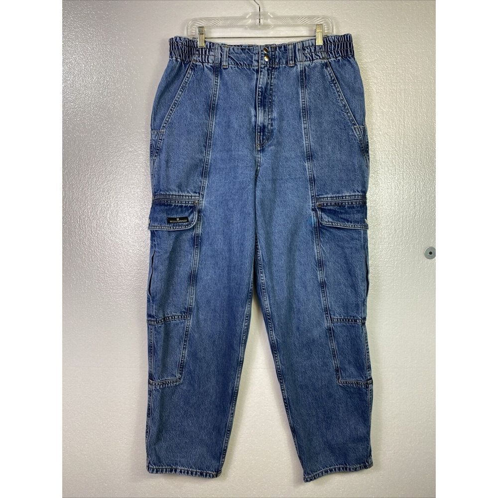 Vintage BDG Urban Outfitters Mens 34 /30 Blaine Cargo Skate Jeans Y2K Blue Denim